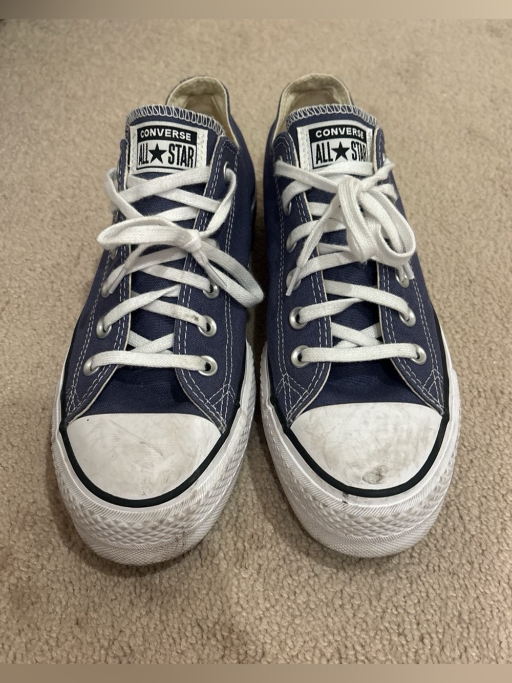 Converse  Chuck Taylor All Star Low Top Sneakers - Navy (minor scruffs on toe)